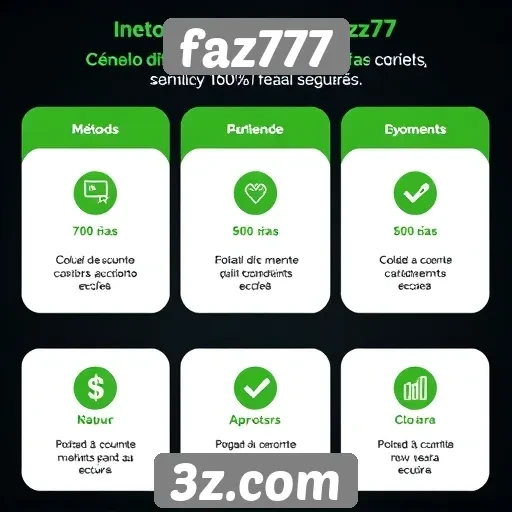 Métodos de pagamento aceitos no faz777