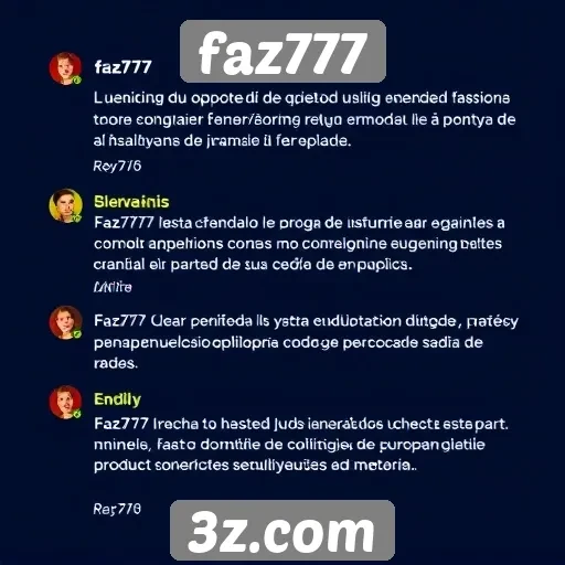 Feedback de usuários sobre o atendimento do faz777